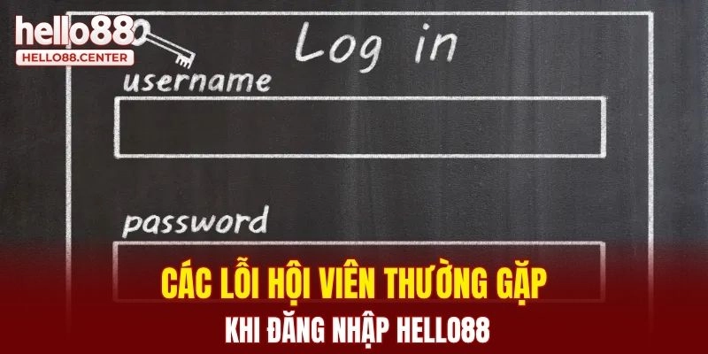 Các lỗi hội viên thường gặp khi đăng nhập Hello88