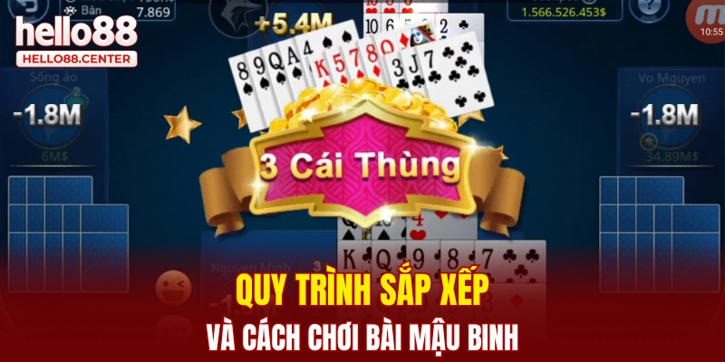 Quy trình sắp xếp và cách chơi bài Mậu Binh